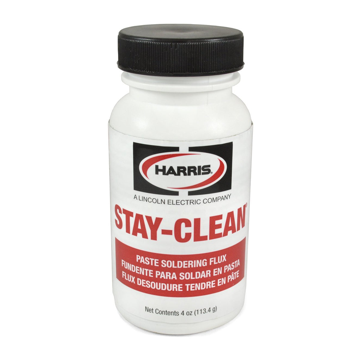 Harris flux container illustrates the essential flux for clean connections and better flow.
