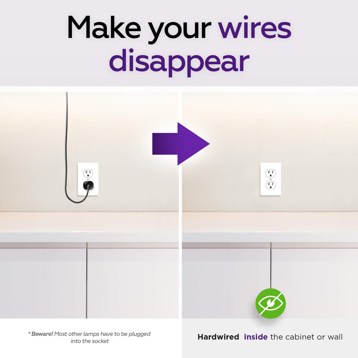 Harrrrd dimmable under-cabinet light at 5000K for adjustable brightness