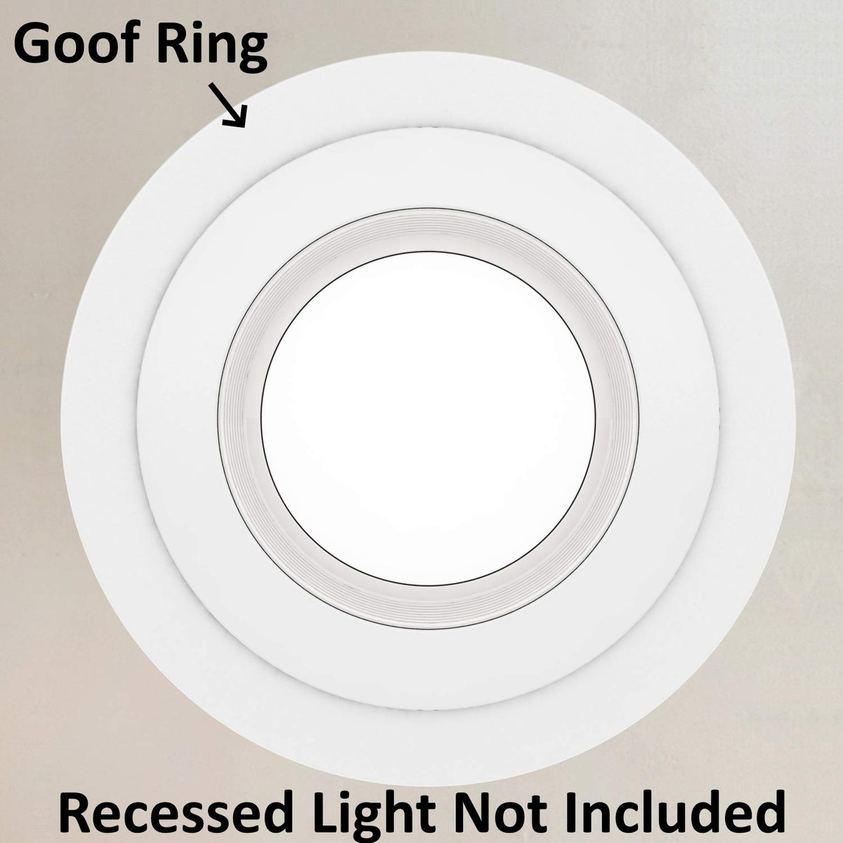 Harrrrd goof trim ring 8.07-inch outer diameter with slim profile.