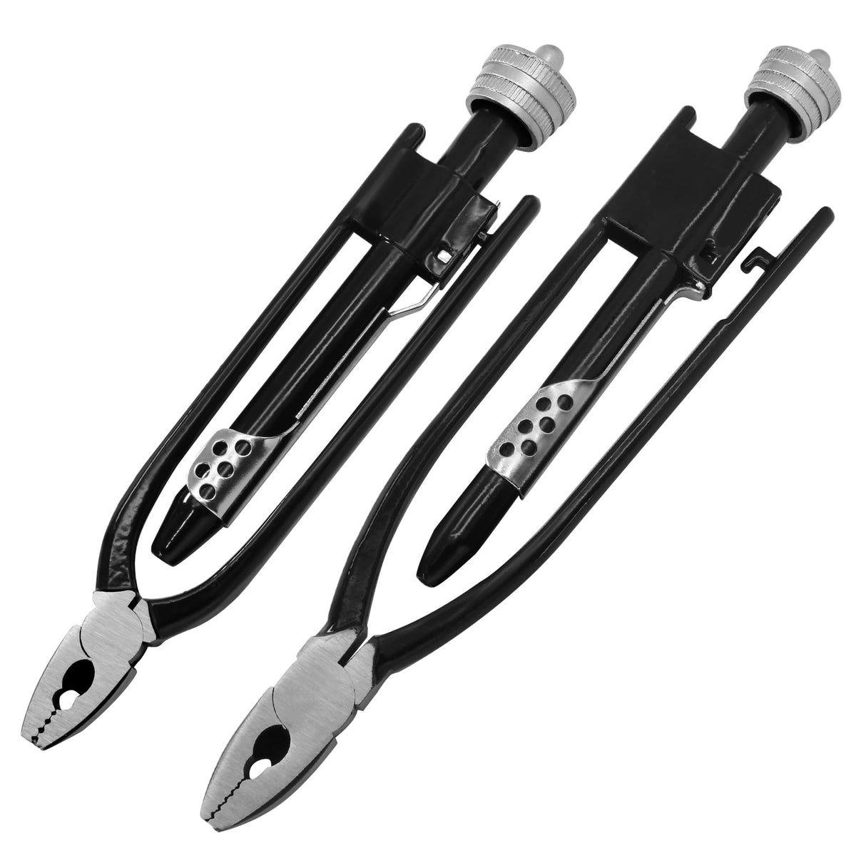 HARSKIYER safety wire pliers 9-inch in use for automotive wiring
