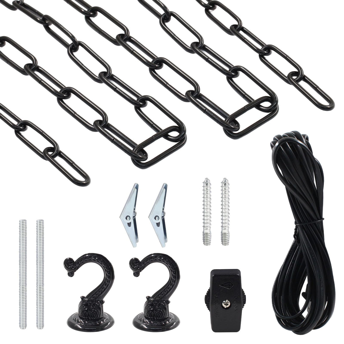 Harskiyer swag light kit light cord 15 ft enables flexible pendant placement