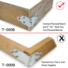 Harvards Chrome connector size four inches by two and a half inches with three 5/16 inch holes