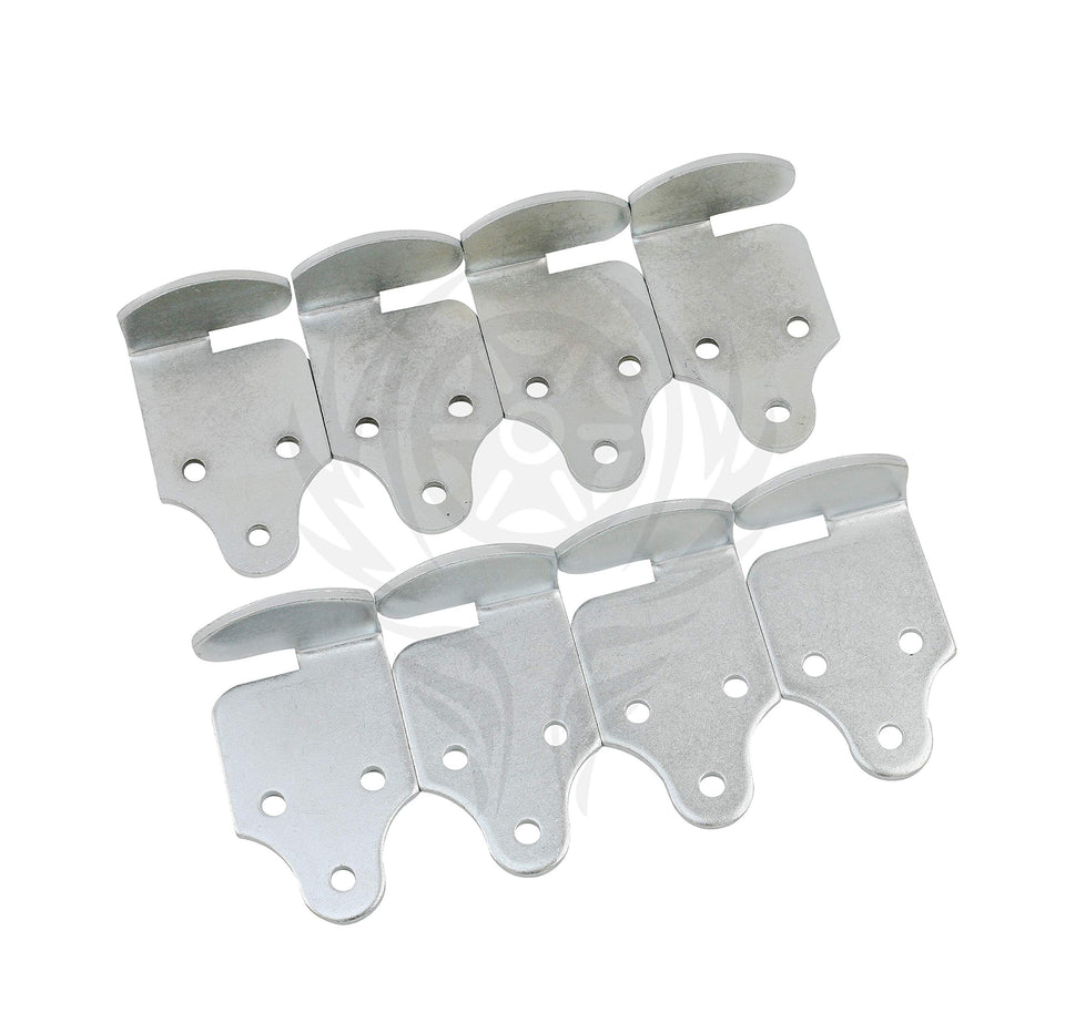 Harvards Chrome 8pc trailer rack corner connector secures wood panel corners for a sturdy frame