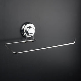 HASKO Accessories bathroom setup shows wall-mount option for towels near the sink