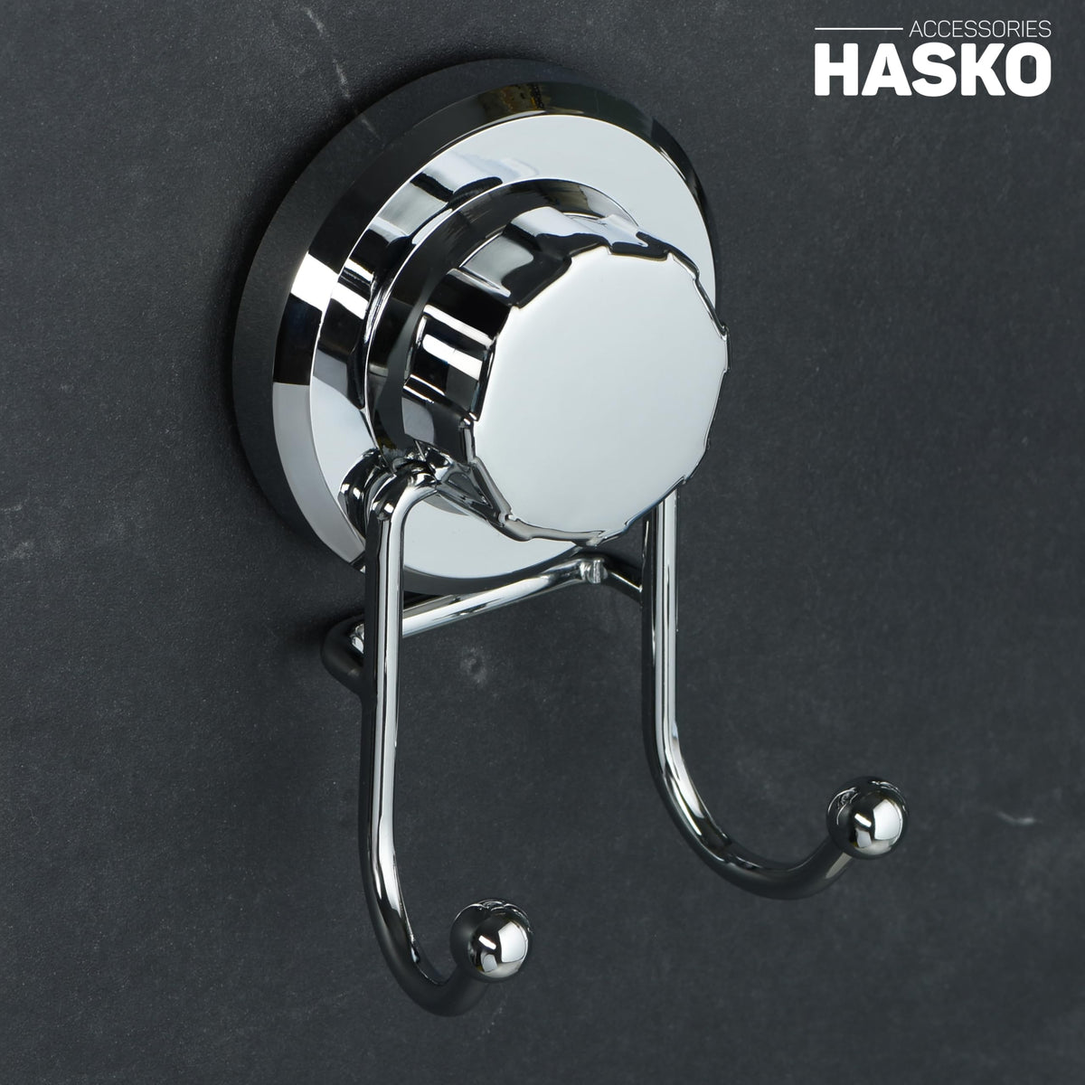 HASKO chrome finish adds modern shine to bathrooms.