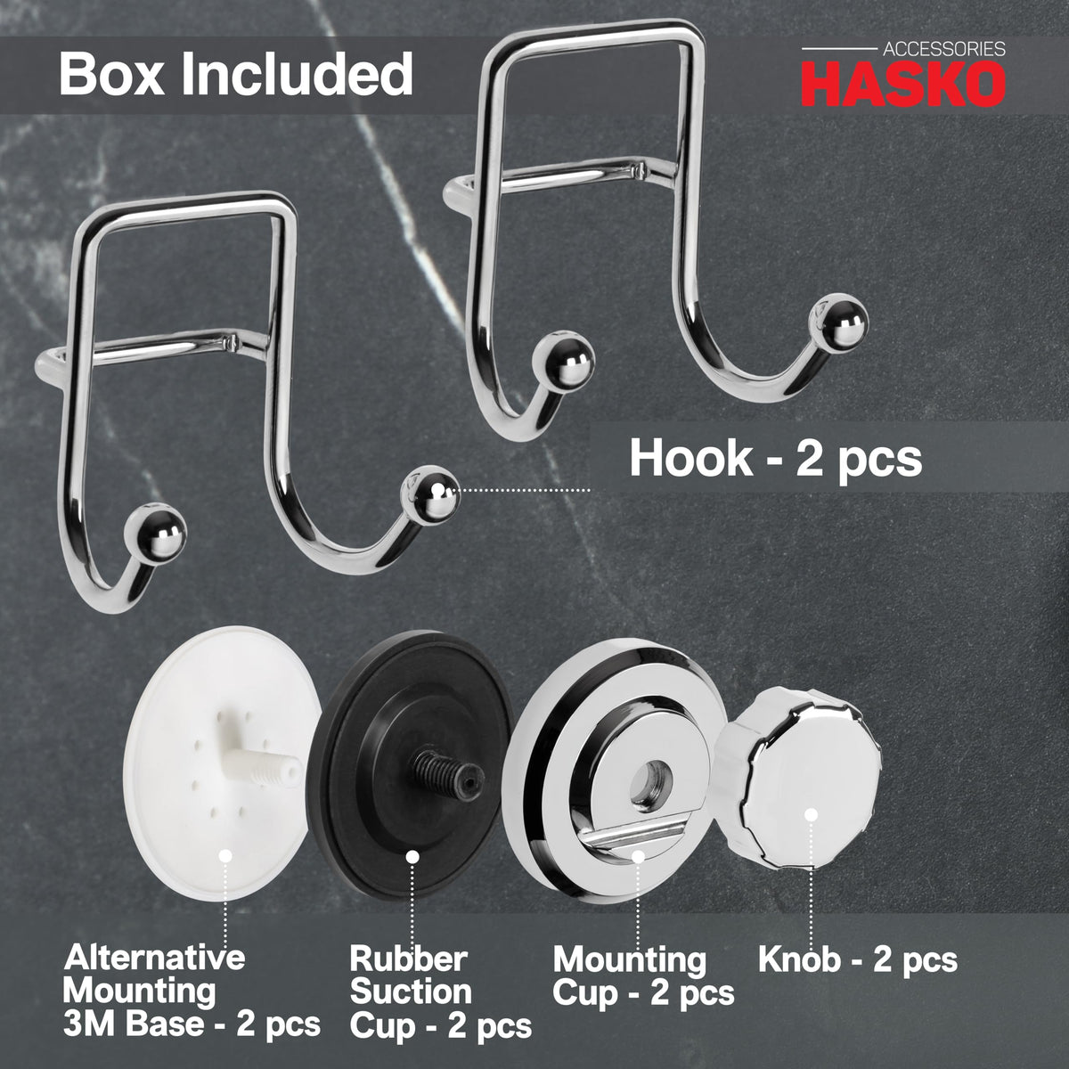 HASKO damage-free installation avoids wall damage.