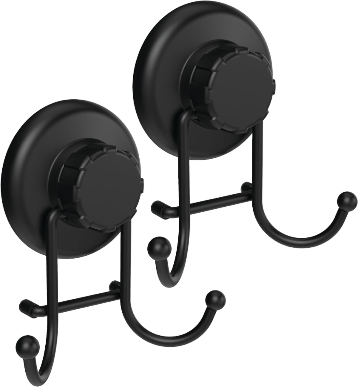 HASKO suction cup hook on tiled wall shows tool-free installation and strong hold.
