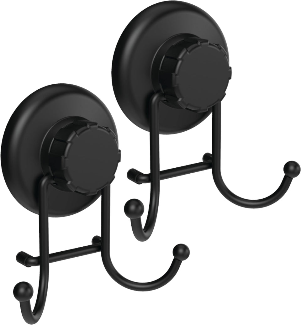 HASKO suction cup hook on tiled wall shows tool-free installation and strong hold.