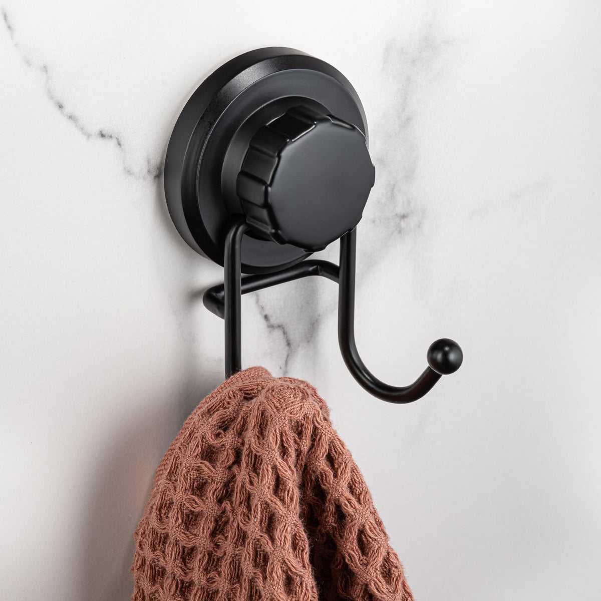 HASKO close-up of rustproof stainless steel hooks for long-lasting use.