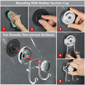 HASKO towel hook keeps towels and washcloths within reach.