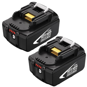 Hastia 18V 6.0Ah battery front view for Makita shows design and form factor.