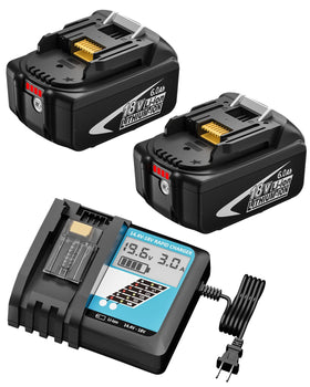 Hastia BL1860B 18V 6.0Ah battery with 108Wh capacity for Makita tools