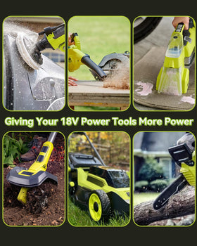 Hastia brand-new packaging for Ryobi 18V battery replacement.