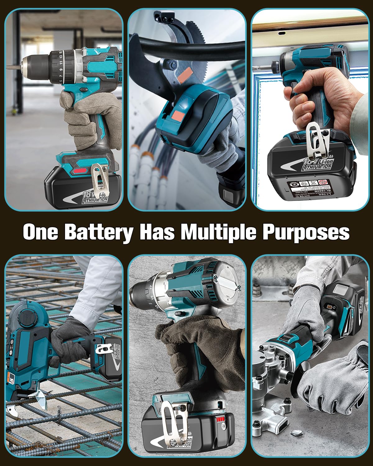 Hastia replacement kit for Makita 18V power tools and chargers