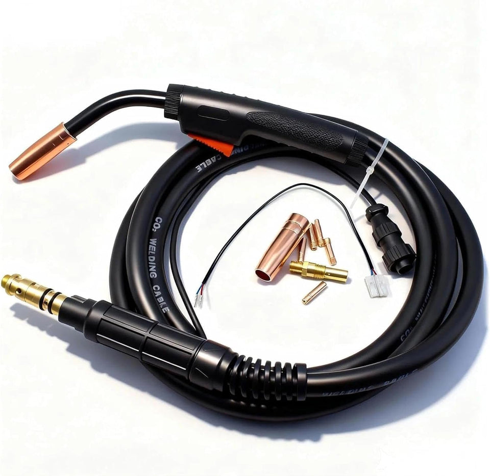 Hasweld 180A MIG gun front view for reliable welding