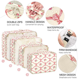 Hatisan cosmetics packing cube keeps cosmetics tidy and spill-free during travel.