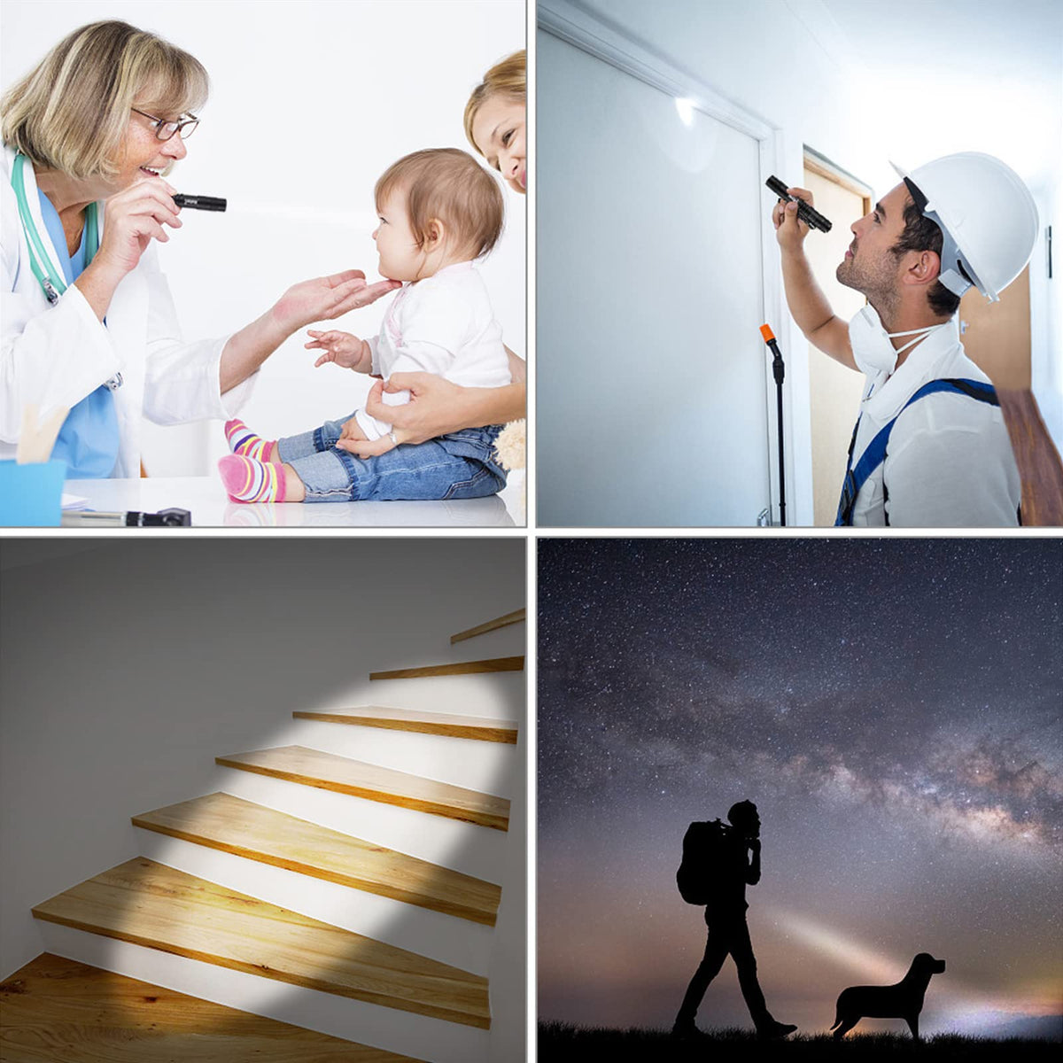 HATORI LED Mini Flashlight 150 lumens for bright illumination in dark spaces.