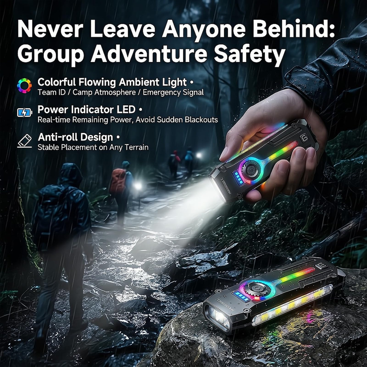 HAUSBELL Flat EDC Flashlight UV light reveals hidden stains and pet marks.