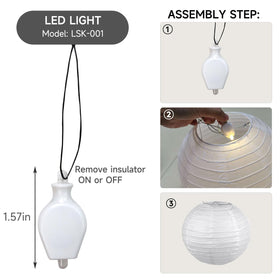 HAUSPROFI fishing-line hanging lanterns for clean, floating ceiling decor.