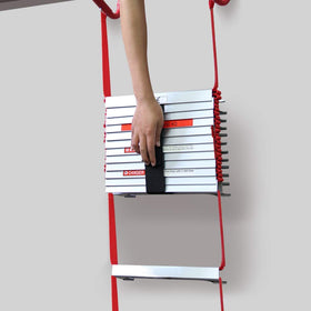 Hausse slip-resistant rungs provide stable footing during a rapid escape.