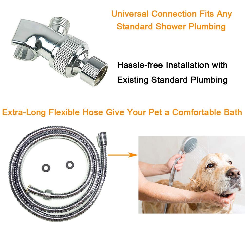 HauSun chrome finish on the shower head adds a sleek, durable look.