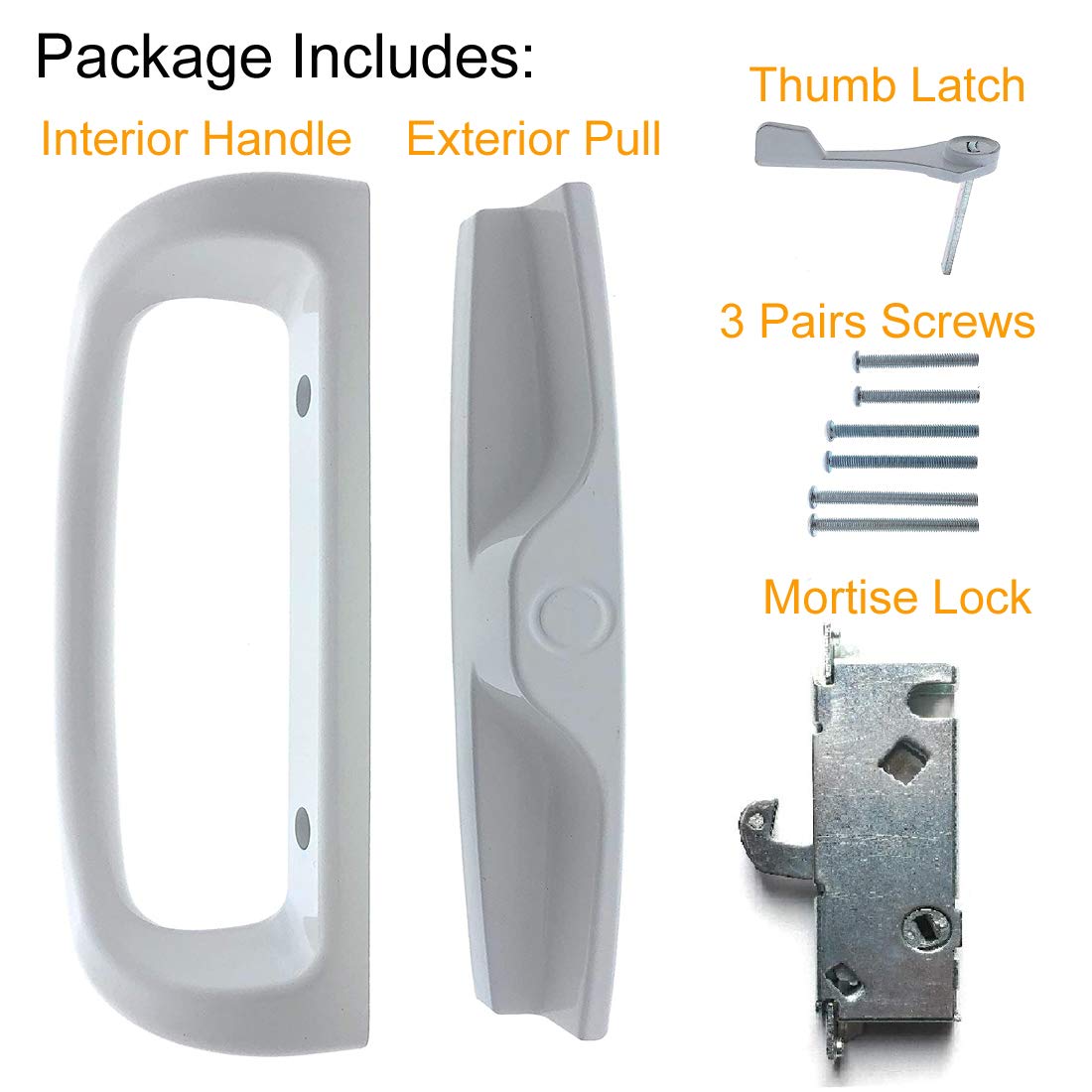 HauSun reversible door handle shows left-right compatibility for both door orientations.