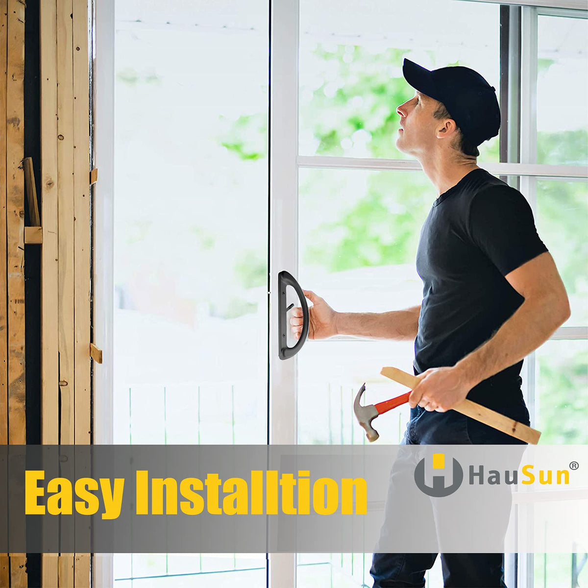 Hausun installation steps setup illustrating a DIY replacement process.