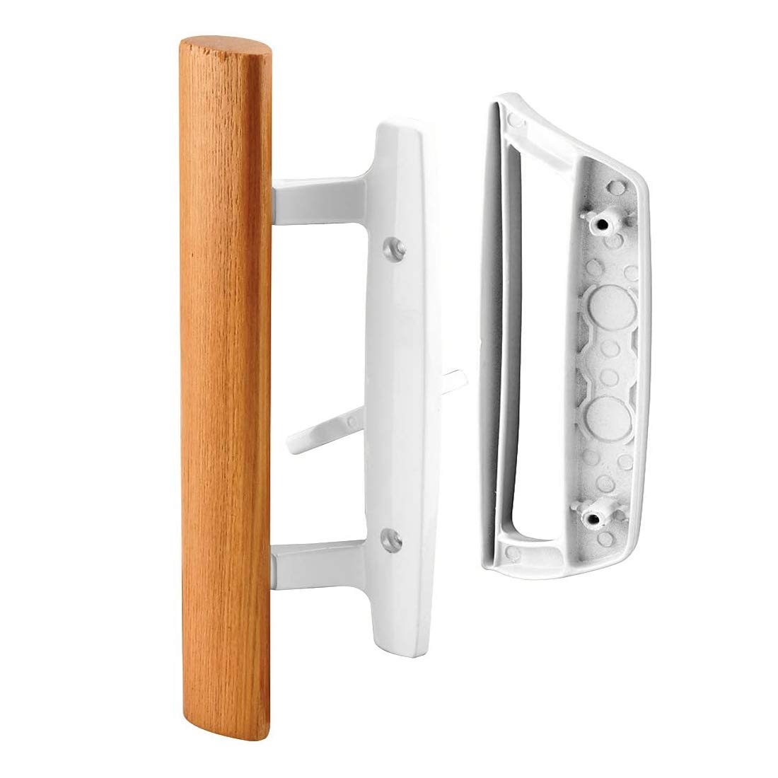 HauSun mortise sliding door handle with oak interior for a classic look