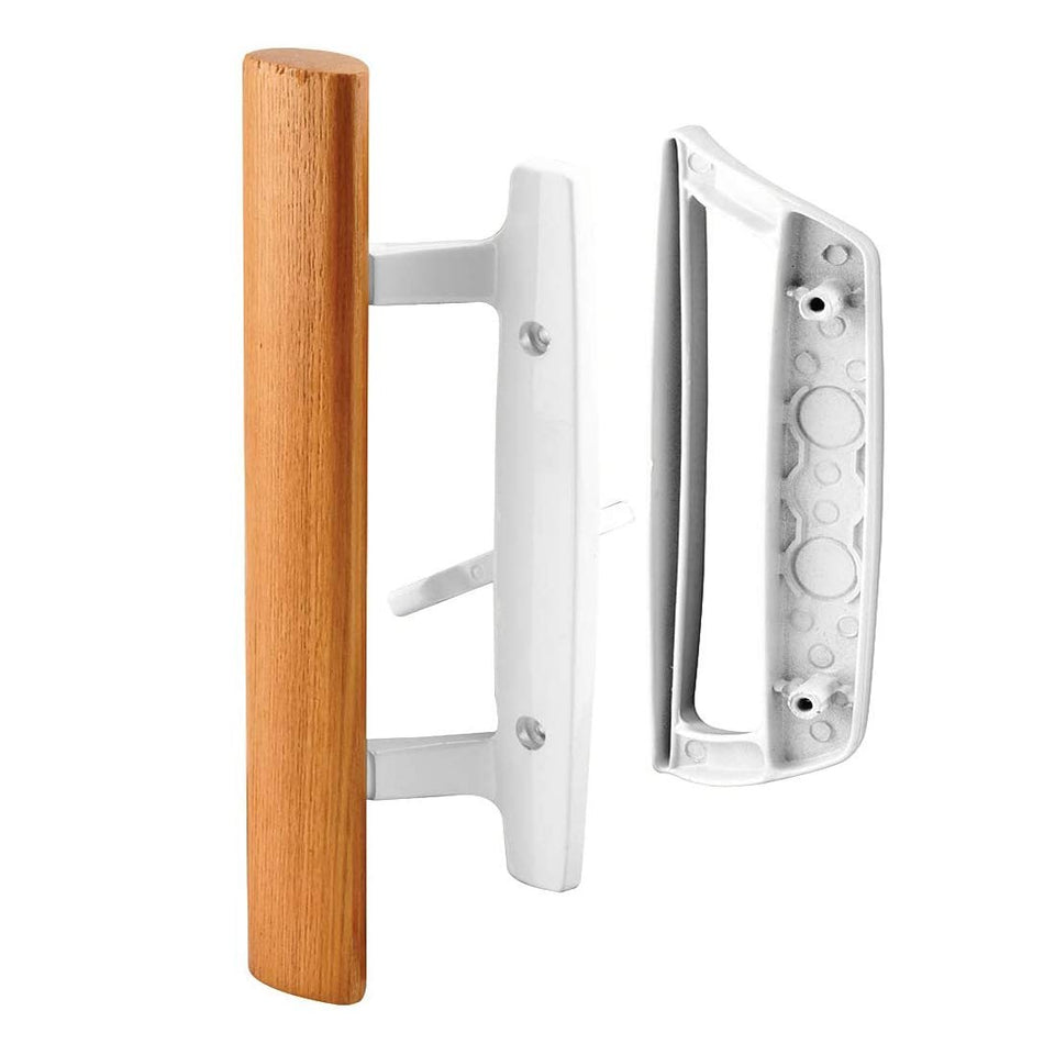 HauSun mortise sliding door handle with oak interior for a classic look