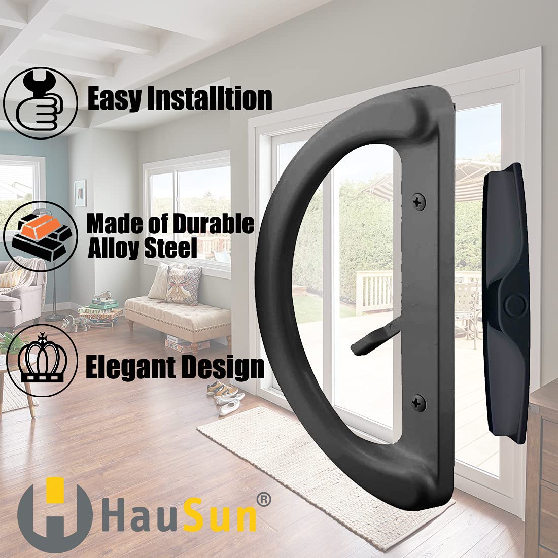 Hausun six screws included for fast, sturdy installation.