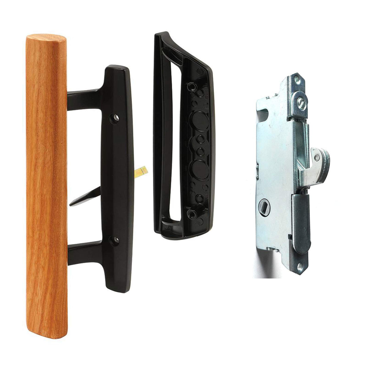 HauSun sliding door handle with oak interior for a warm, durable grip.