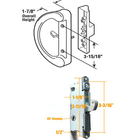 HauSun exterior pull with key cylinder adds external security