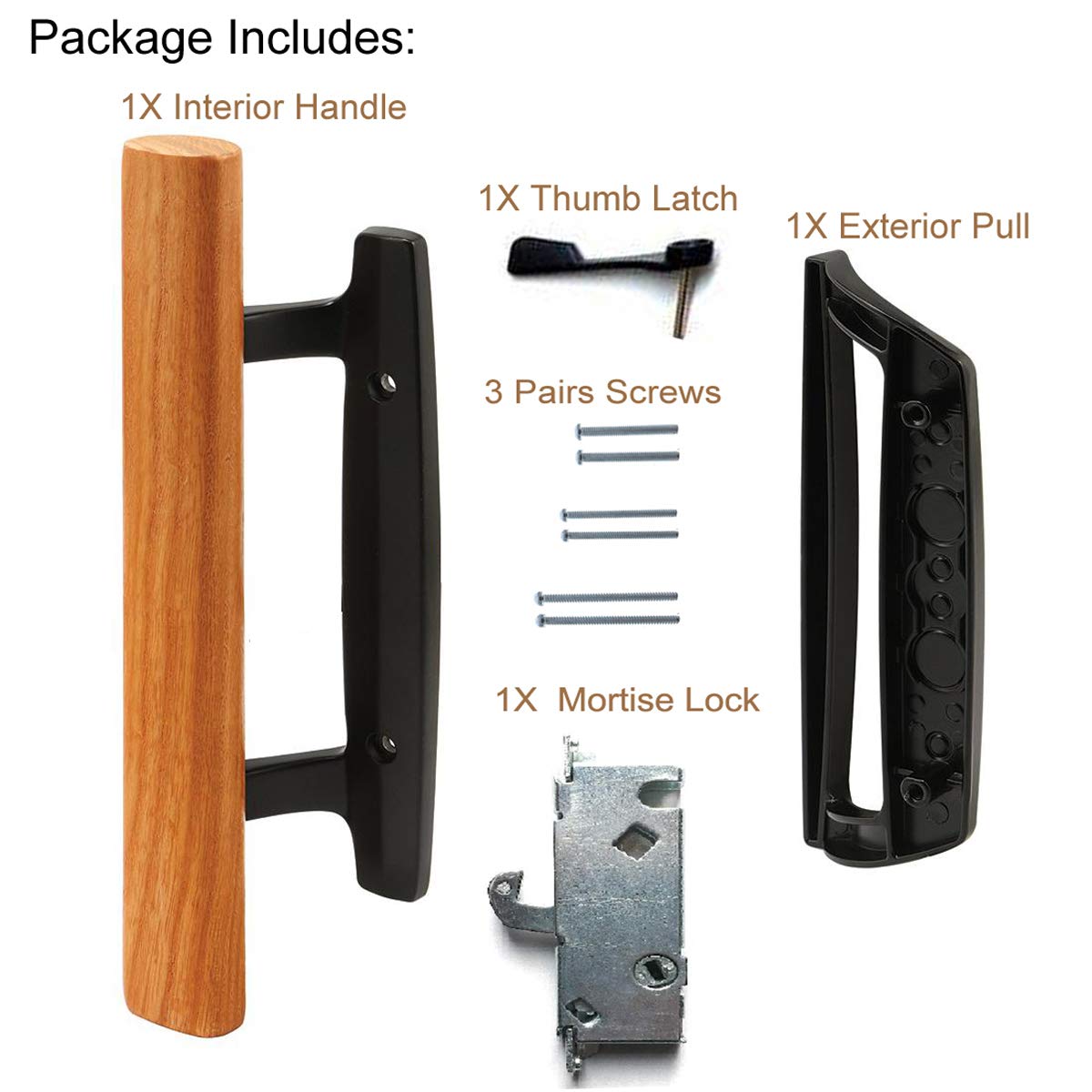 HauSun thumb latch providing reliable one-handed operation.