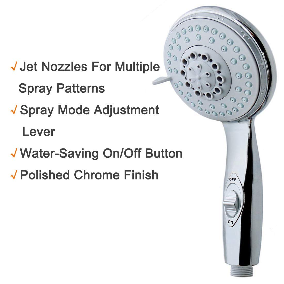 HauSun pause water-saving switch helps conserve water during hair washing.