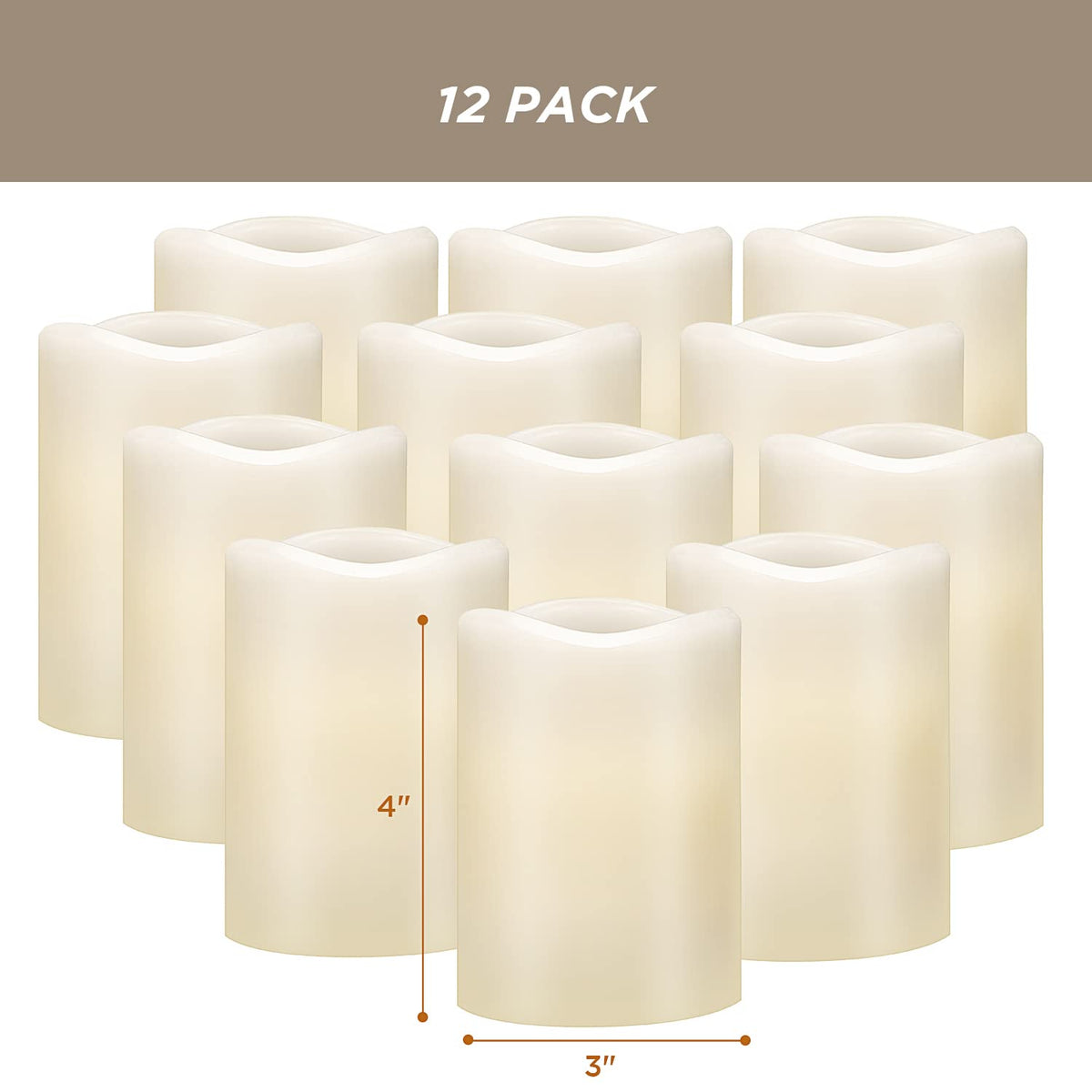 Hausware long-lasting batteries provide hours of uninterrupted glow