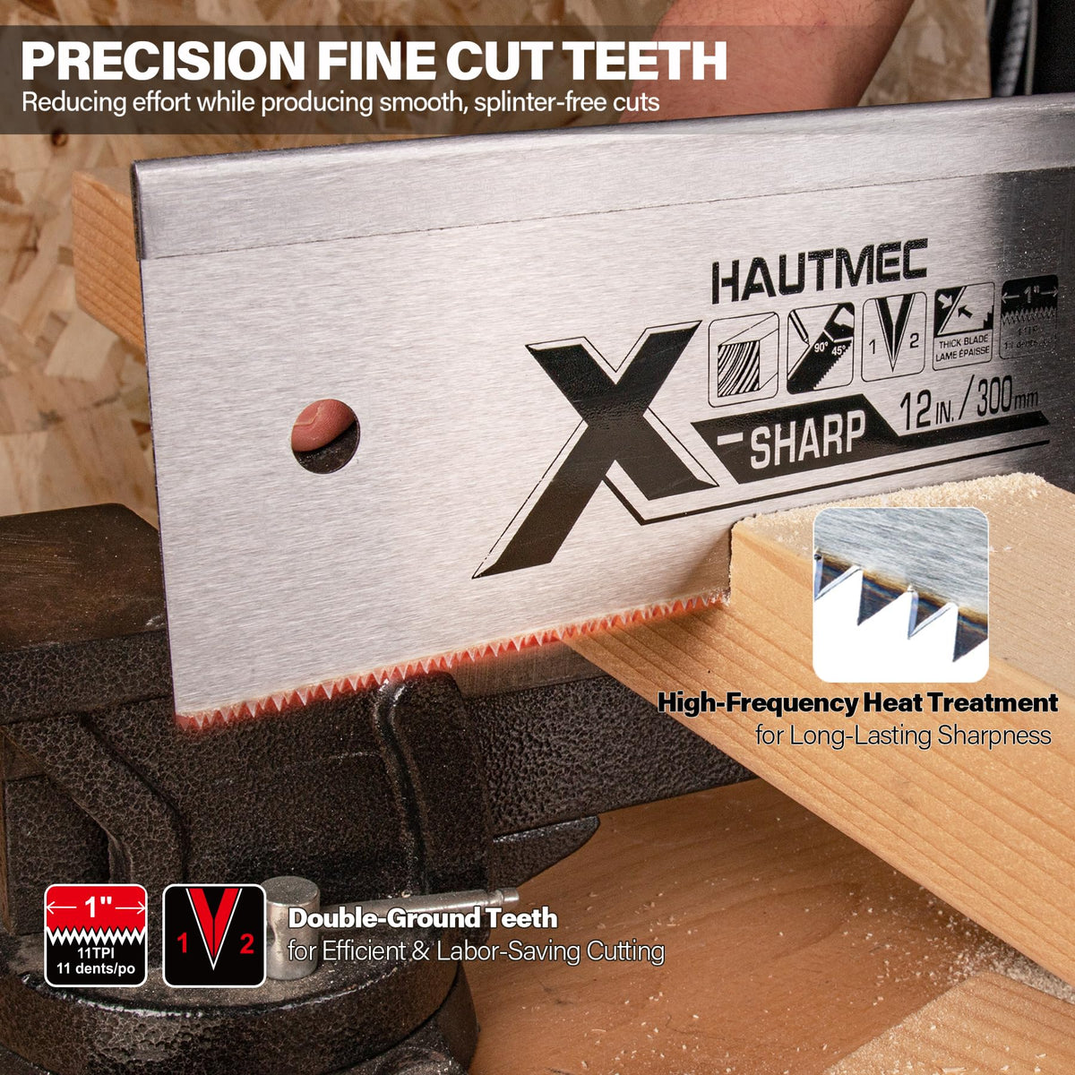 HAUTMEC anti-slip clamp blocks secure workpieces during cuts