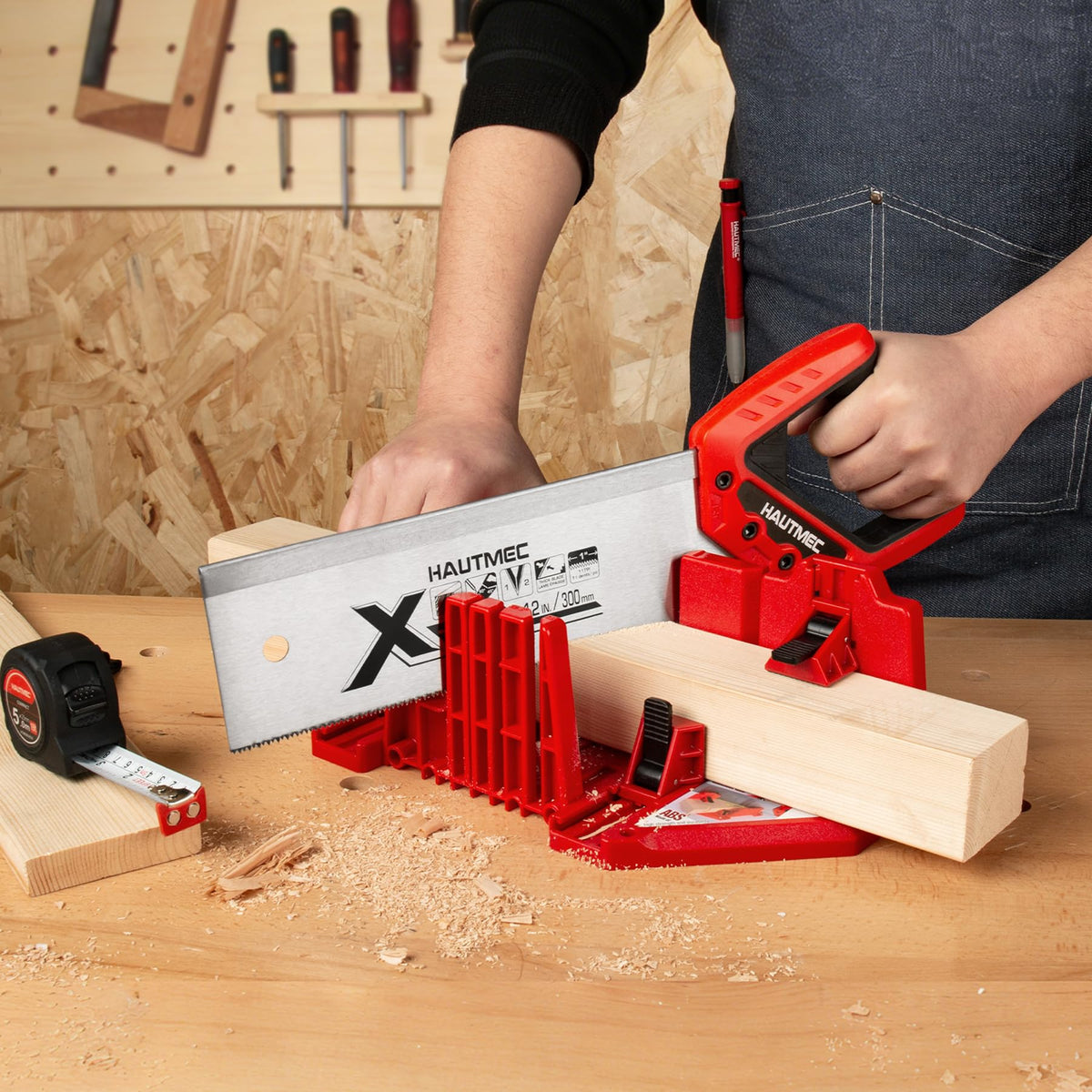 HAUTMEC hardened 65Mn blade with 11 TPI for durable, sharp cuts
