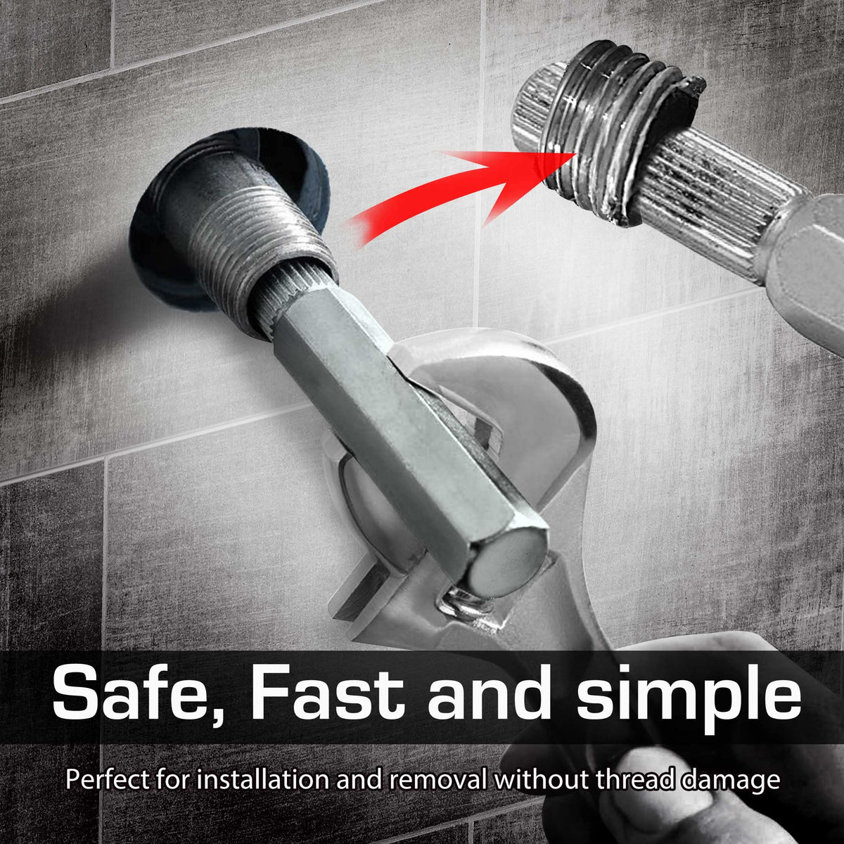 HAUTMEC heavy-duty steel construction withstands demanding plumbing tasks.