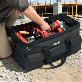 HAUTMEC HT0184 padded handle and strap reduce fatigue during long carries.