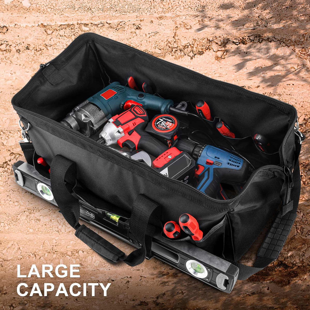 HAUTMEC HT0184 waterproof base keeps tools dry on damp floors and outdoors.