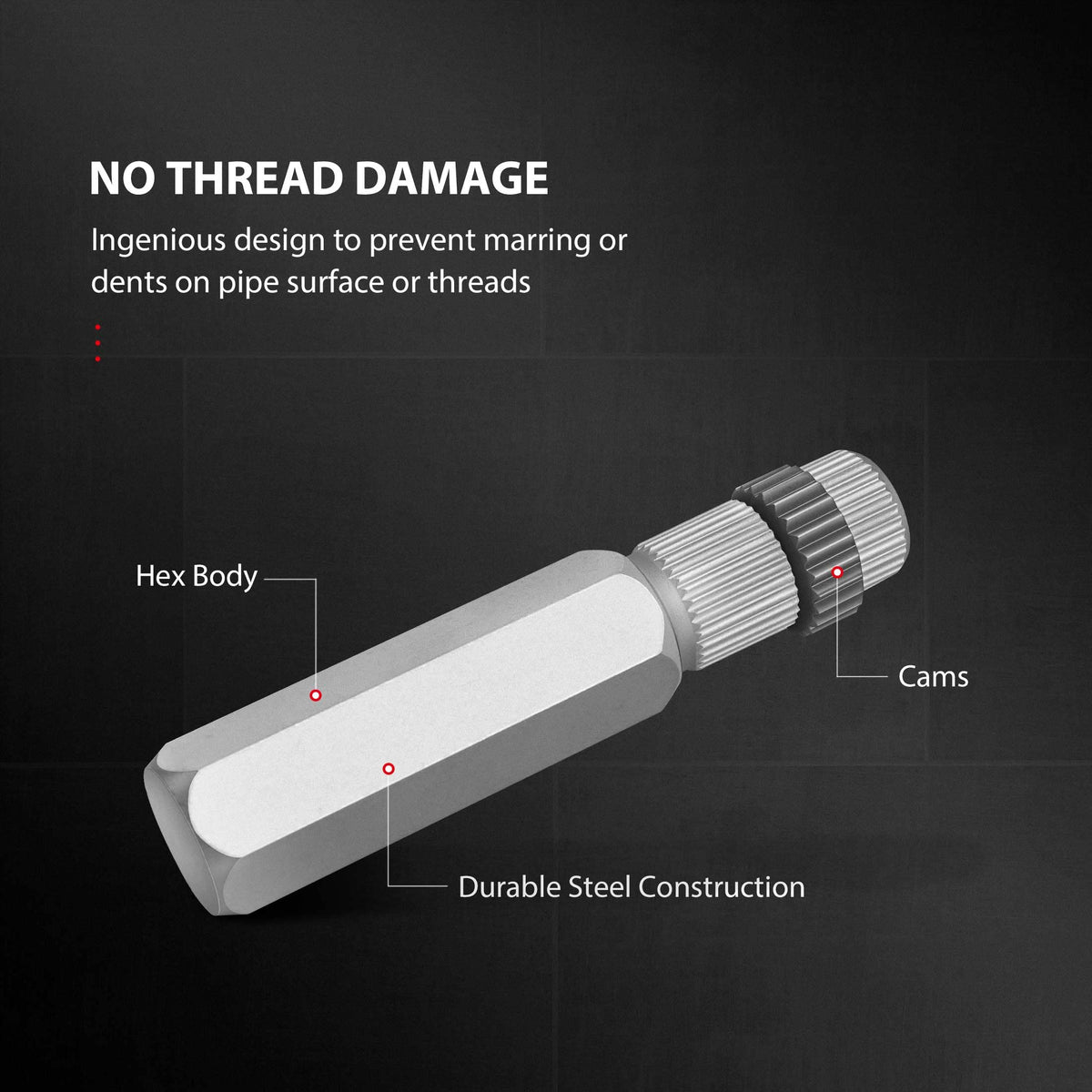 HAUTMEC 3/4 inch wrench delivers a secure grip on stubborn pipes.