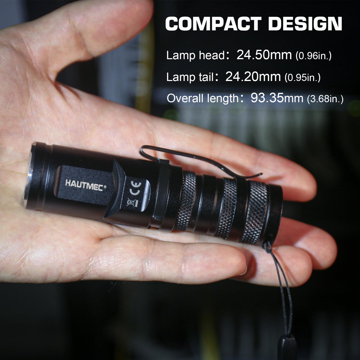 HAUTMEC long runtime supports extended use, especially on low mode.