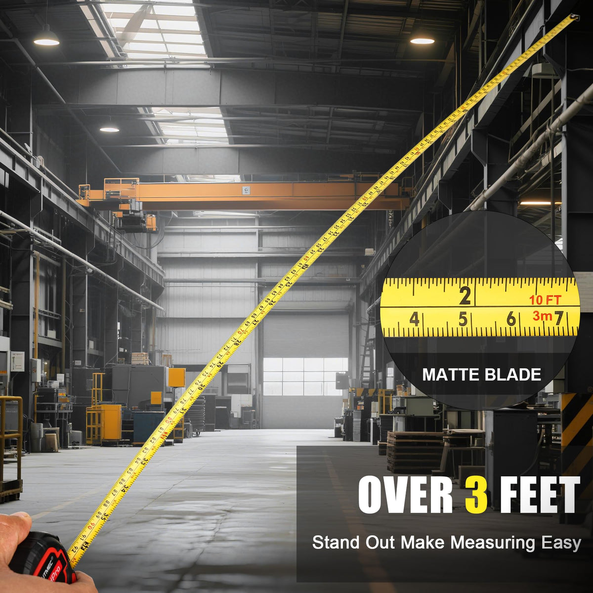 HAUTMEC nickel end hook resists rust for reliable measurements