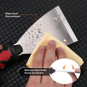 HAUTMEC putty knife set 2in blade for wider surface removal