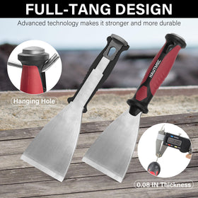HAUTMEC putty knife set full-tang design for balanced leverage