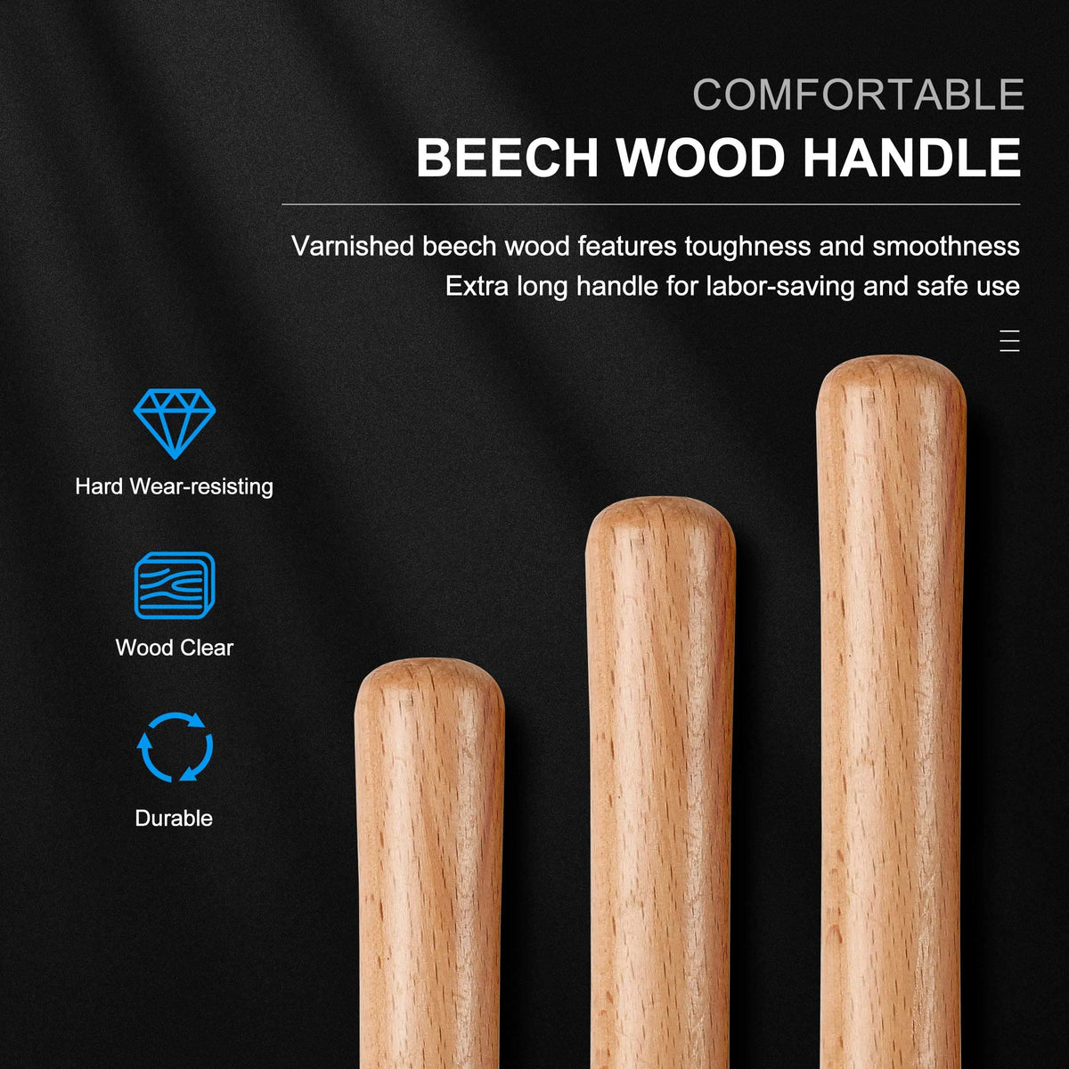 HAUTMEC round nose chisel for smooth hollowing and curved profiles.