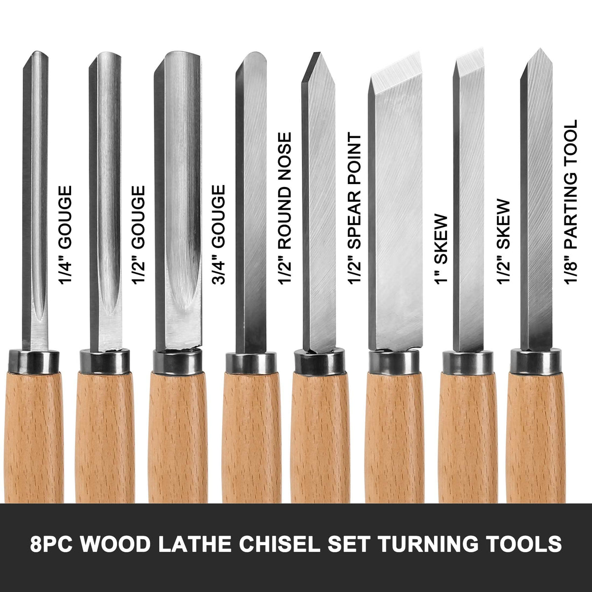 HAUTMEC spear point chisel ideal for delicate starts and hollows.