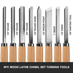 HAUTMEC spear point chisel ideal for delicate starts and hollows.