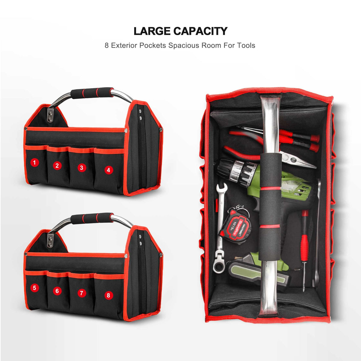 HAUTMEC stainless steel padded handle ensuring comfortable carrying