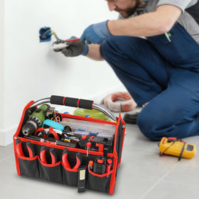 HAUTMEC tool bag ideal for electricians, carpenters, plumbers, and DIY enthusiasts